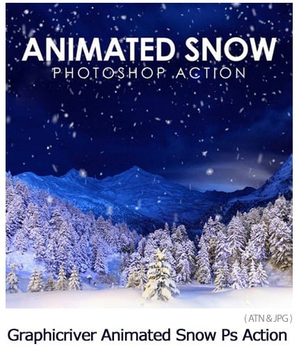 Animated Snow Photoshop Action