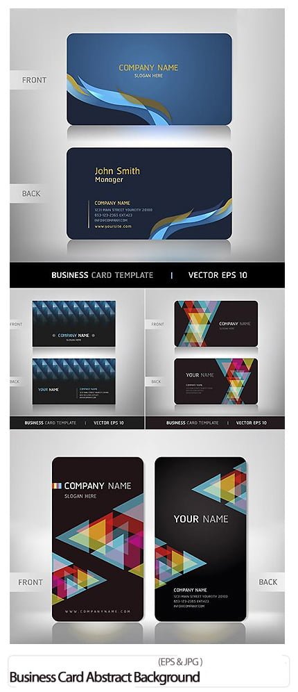 Business Card Abstract Background