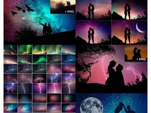 CM Night Sky Silhouette Actions