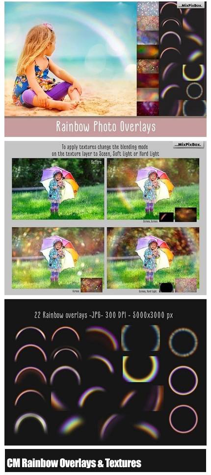 CM Rainbow Overlays And Textures