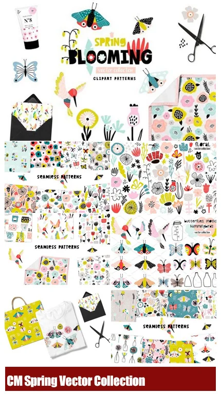 CM Spring Blooming Vector Collection