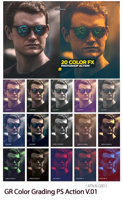 Color Grading Photoshop Action V.01