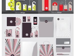 Corporate Templates And Elements Vector Set 05