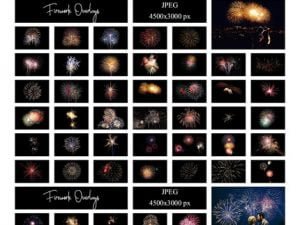 CreativeMarket 80 Firework Overlays