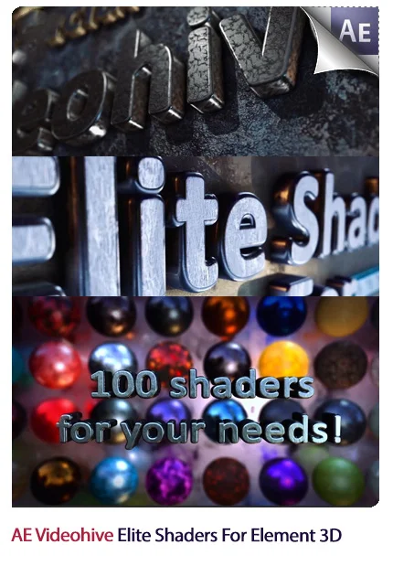 Elite Shaders For Element 3D
