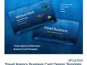 GraphicRiver Travel Agency Business Card Design Template