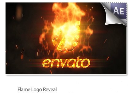 Flame Logo Reveal