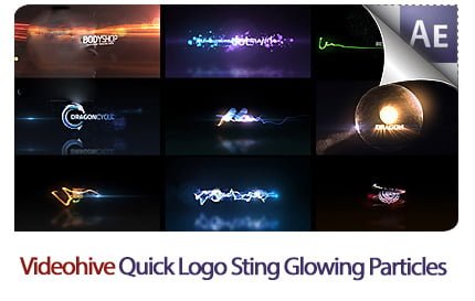Quick Logo Sting Glowing Particles