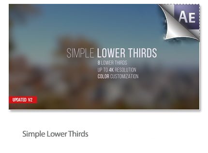 project videohive simple lower thirds