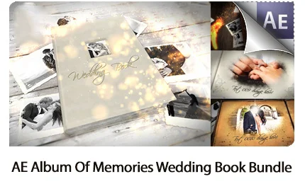 Template Album Of Memories And Wedding Book Bundle