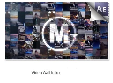 motion array video wall intro