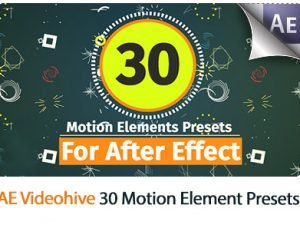 30 Motion Element Presets Pack AE Presets