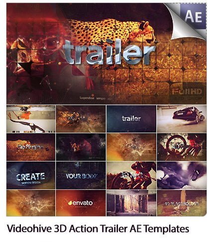 3D Action Trailer After Effects Templates