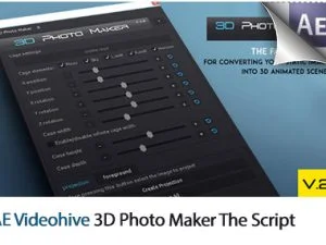 3D Photo Maker The Script After Effects