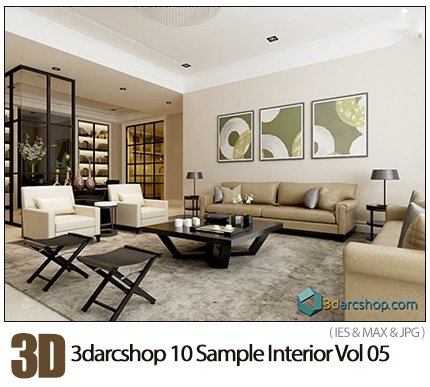 3darcshop 10 Sample Interior Vol 05