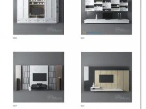 Models 3darcshop com TV and Media Furniture