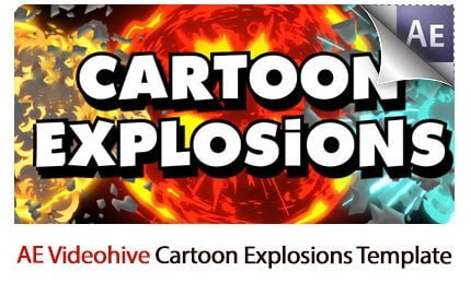 Cartoon Explosions After Effects Templates