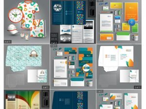 Corporate Identity For Business Set Vector