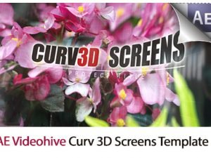 Curv 3D Screens After Effects Templates