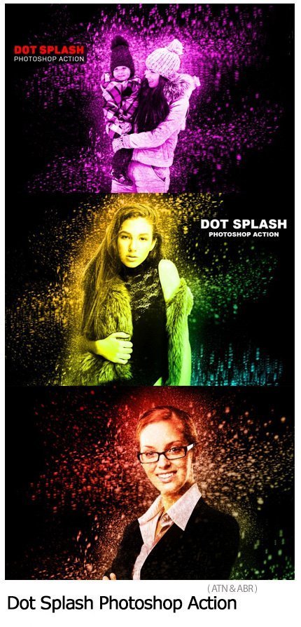 Dot Splash Photoshop Action