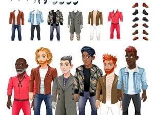 Dresses And Hairstyles Game With Male Avatars