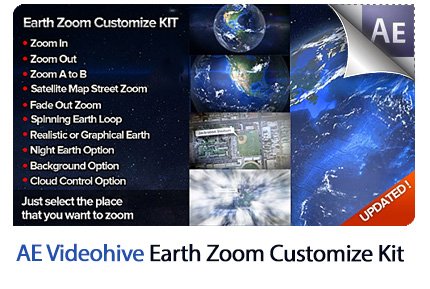 Earth Zoom Customize Kit After Effects Templates