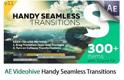 Handy Seamless Transitions Pack And Script AE Templates