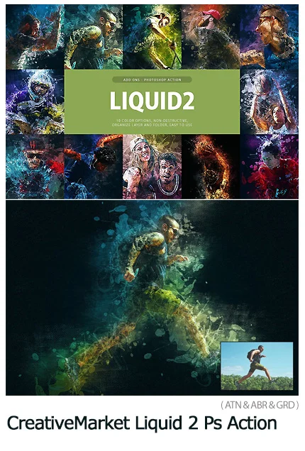 Liquid 2 Photoshop Action