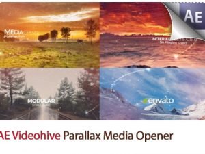 parallax media opener after effects templates