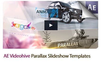 parallax slideshow after effects templates