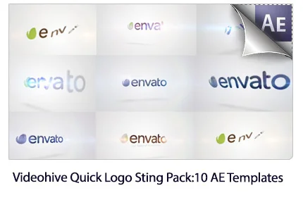 Quick Logo Sting Pack 10 Clean Rotation After Effects Templates
