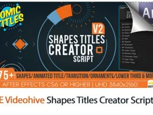 Shapes Titles Creator After Effects Scripts V2