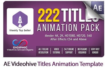 Titles Animation After Effects Template