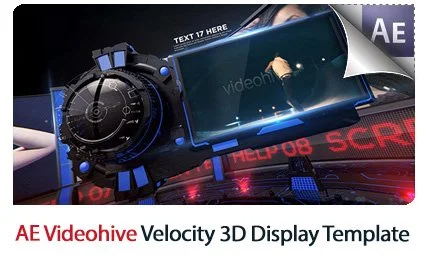 Velocity 3D Display After Effects Templates