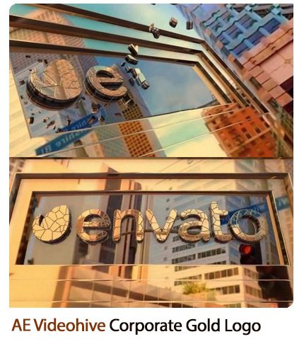 Corporate Gold Logo After Effects Template