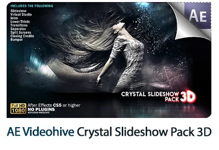 Crystal Slideshow Pack 3D After Effects Template