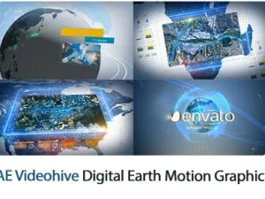 Digital Earth Motion Graphics After Effects Template