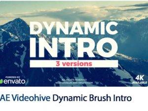 Dynamic Brush Intro After Effects Template