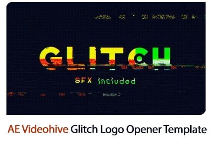 Glitch Logo Opener After Effects Template
