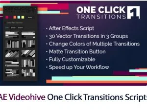One Click Transitions Vol.1 After Effects Scripts