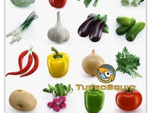 TurboSquid Collection Of Vegetables