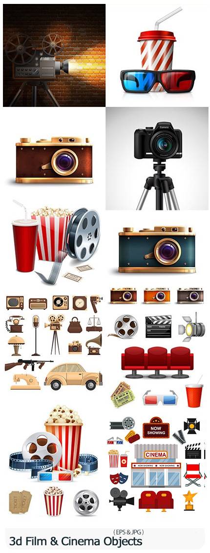 3d Cinematography Classic Film And Cinema Objects