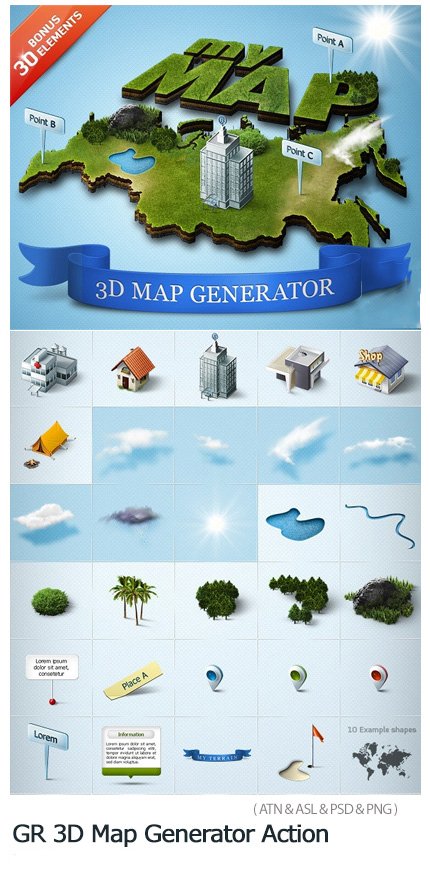 3D Map Generator Action