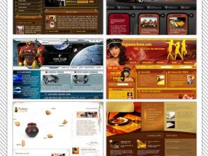 Boxed Art Flash Web Templates