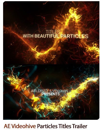 Abstract Particles Titles Trailer After Effects Templates