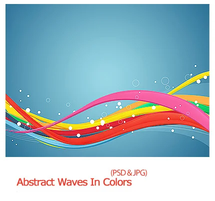 Abstract Waves In Colors