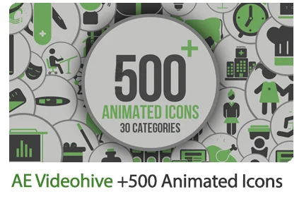 Animated Icons 500 After Effects Templates