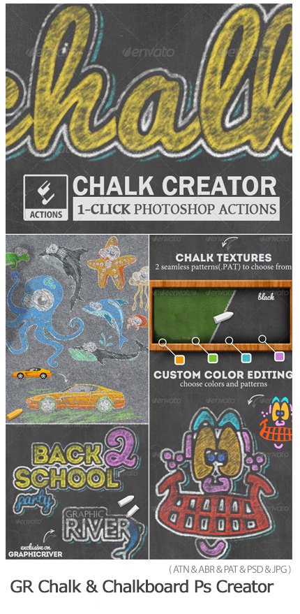 Chalk And Chalkboard Photoshop Creator