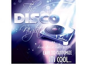 Disco Night Poster Template