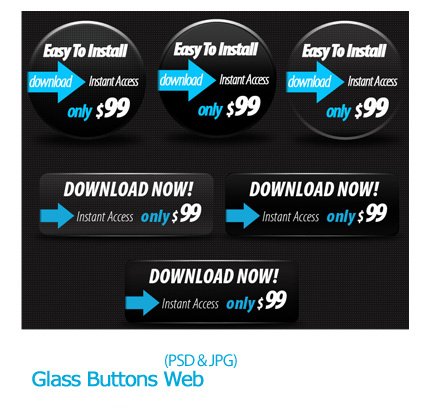 Glass Buttons Web